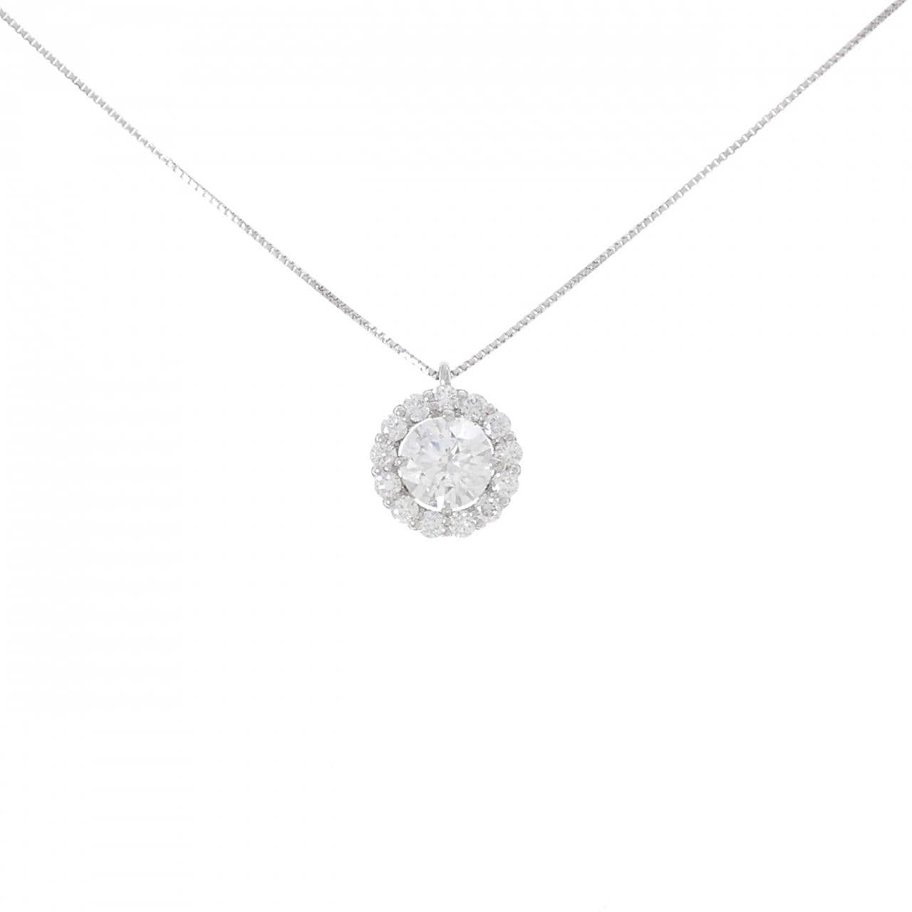 PT900/PT850 ダイヤモンド ネックレス 0.856CT E SI2 VG