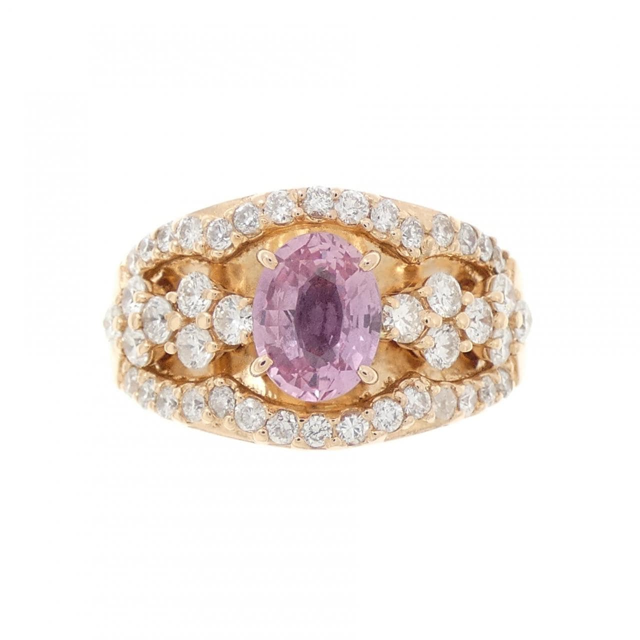 K18PG サファイヤ リング 1.02CT