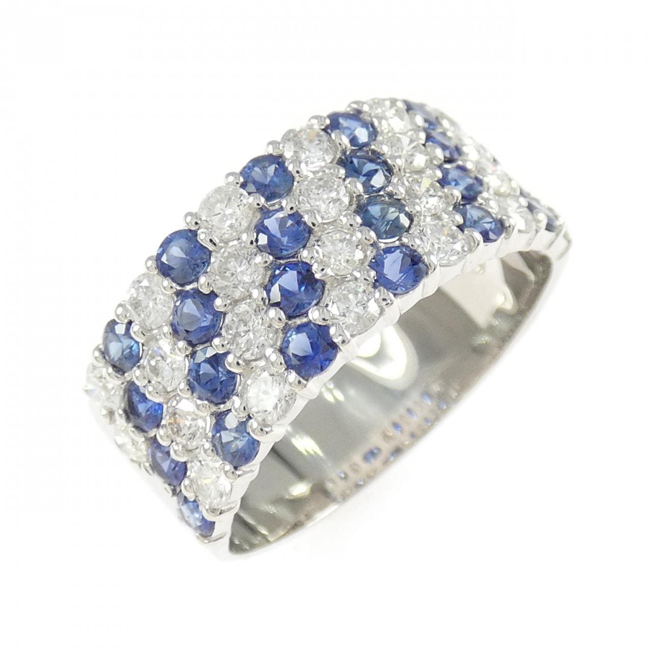 K18WG サファイヤ リング 1.13CT