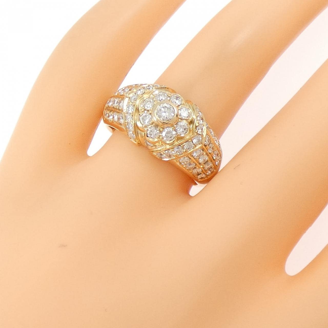 750YG ダイヤモンド リング 1.27CT