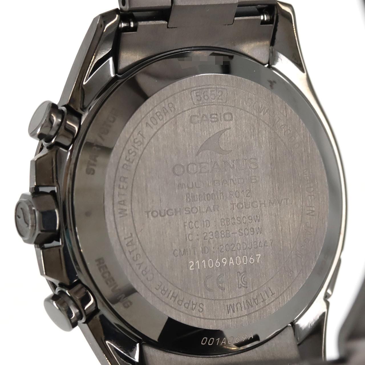 カシオ オシアナス 電波時計 OCW-T4000BA-1A3JF TI ソーラークォーツ