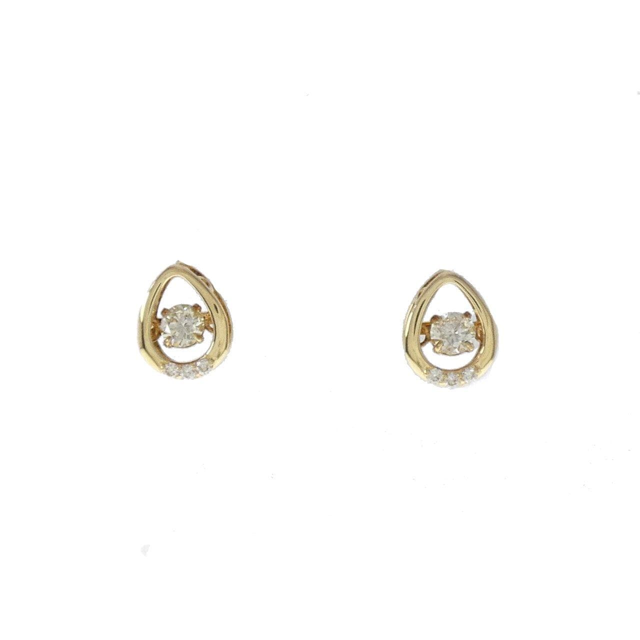 K18YG ダイヤモンド ピアス 0.18CT