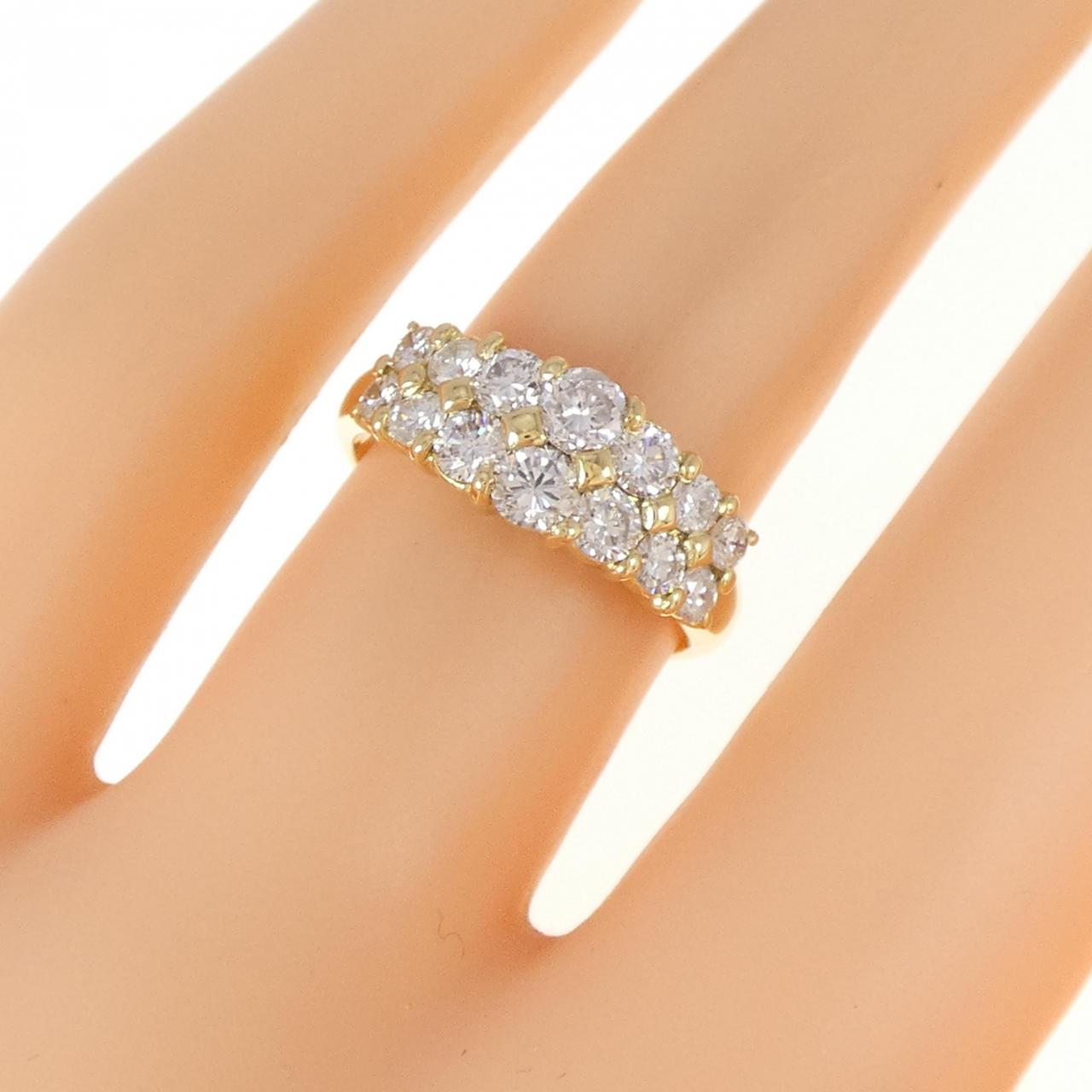 K18YG ダイヤモンド リング 1.03CT