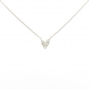 K10YG ハート ダイヤモンド ネックレス 0.06CT