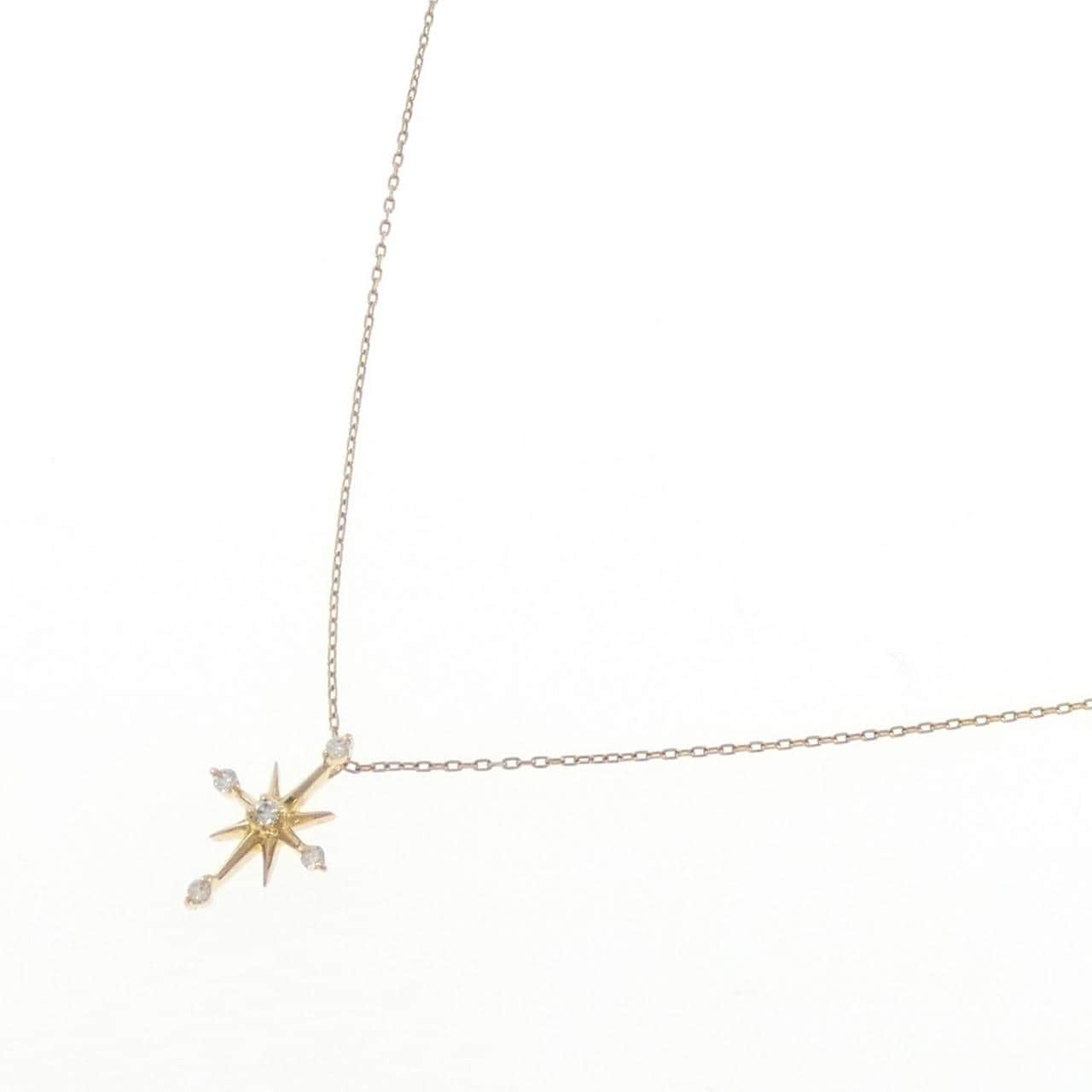 スタージュエリー クロッシングスター ネックレス 0.04CT