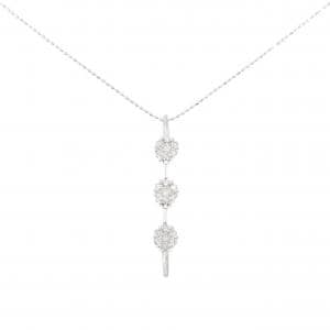 K18WG 2WAY ダイヤモンド ネックレス 0.50CT
