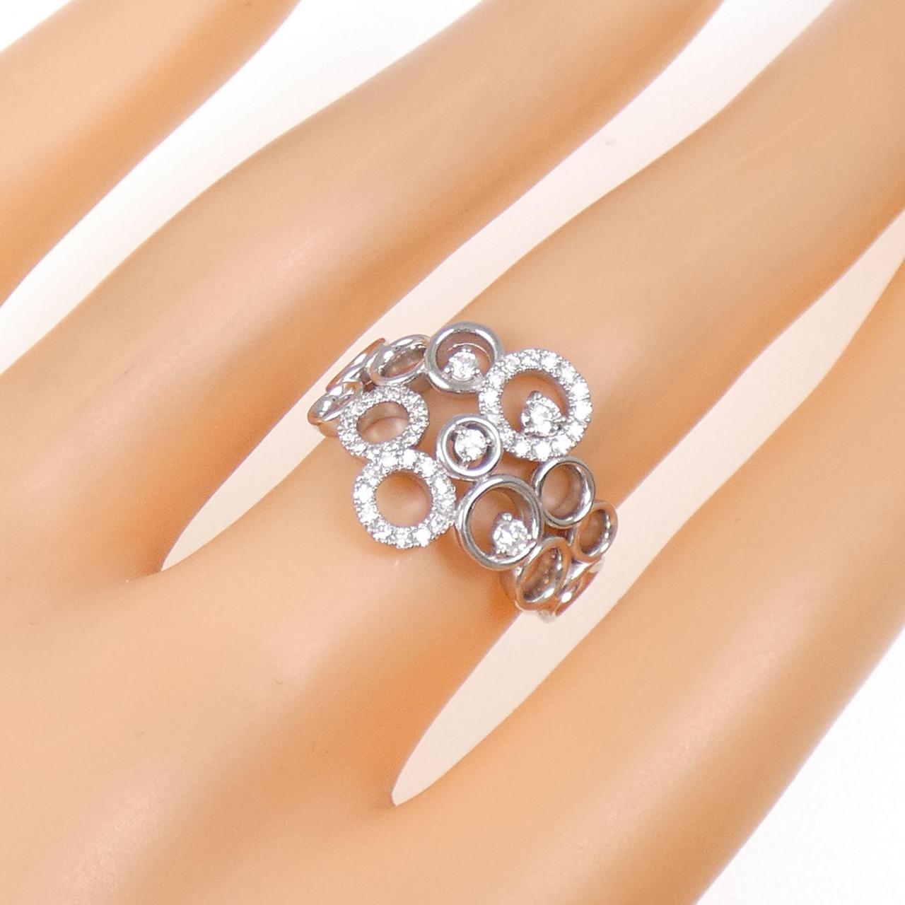 K18WG ダイヤモンド リング 0.34CT