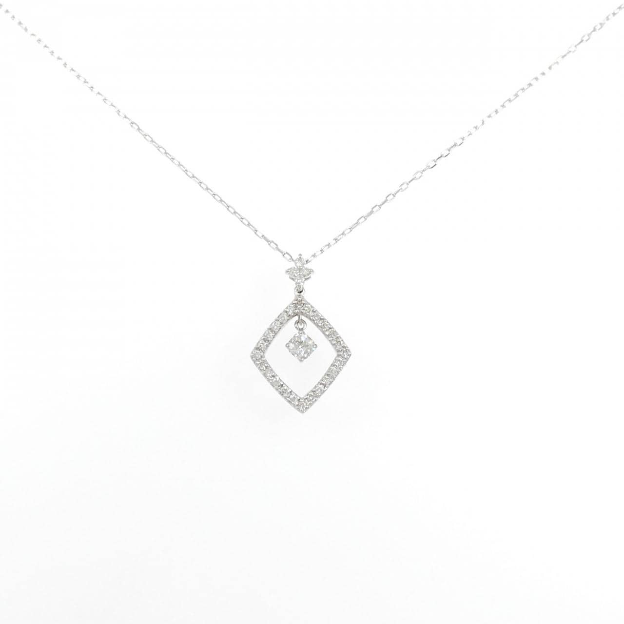 K18WG ダイヤモンド ネックレス 0.40CT
