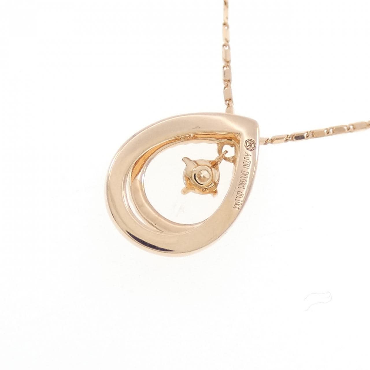 750PG钻石项链 0.08克拉