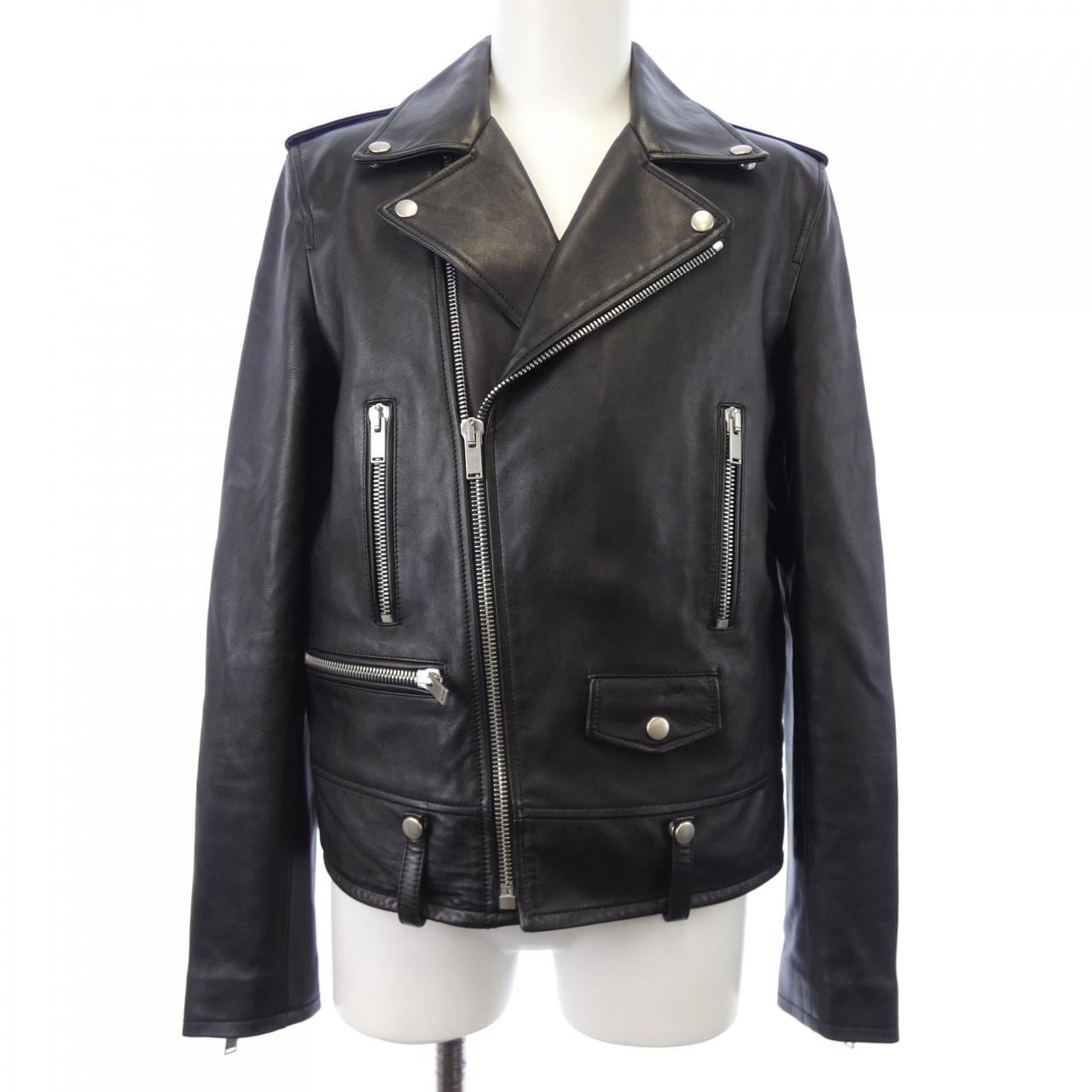 サンローラン SAINT LAURENT L01O　クラシックモーターサイクルジャケット 484284 Y5YA2 レザーライダースジャケット