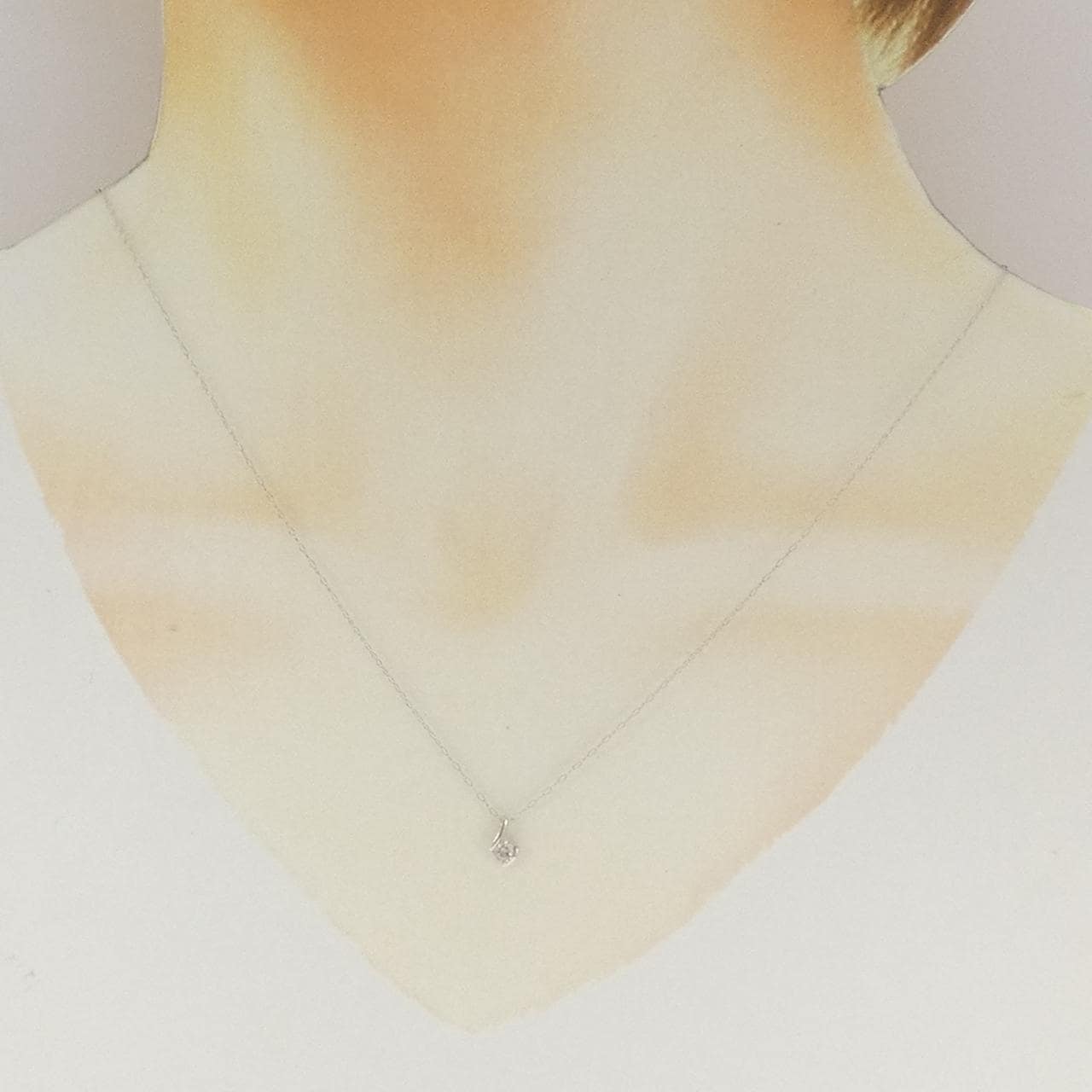PT900/PT850 ダイヤモンド ネックレス 0.10CT
