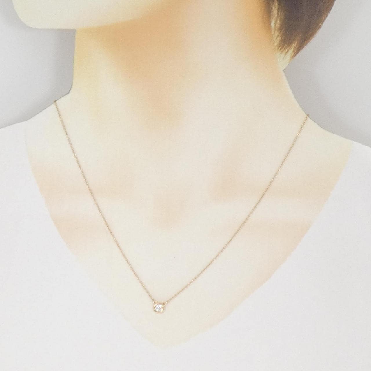 ティファニー バイザヤード ネックレス 0.14CT