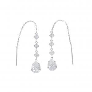 K14WG キュービック ピアス