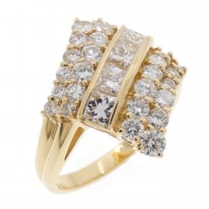 K18YG ダイヤモンド リング 1.35CT