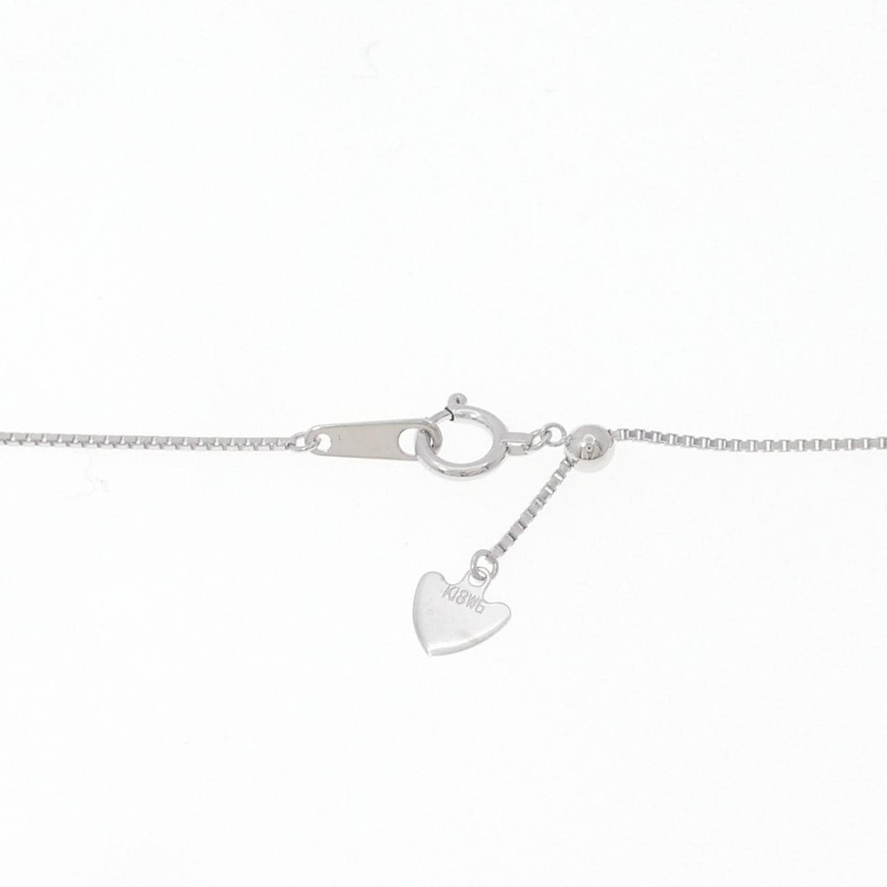 K18WG クロス ダイヤモンド ネックレス 1.00CT