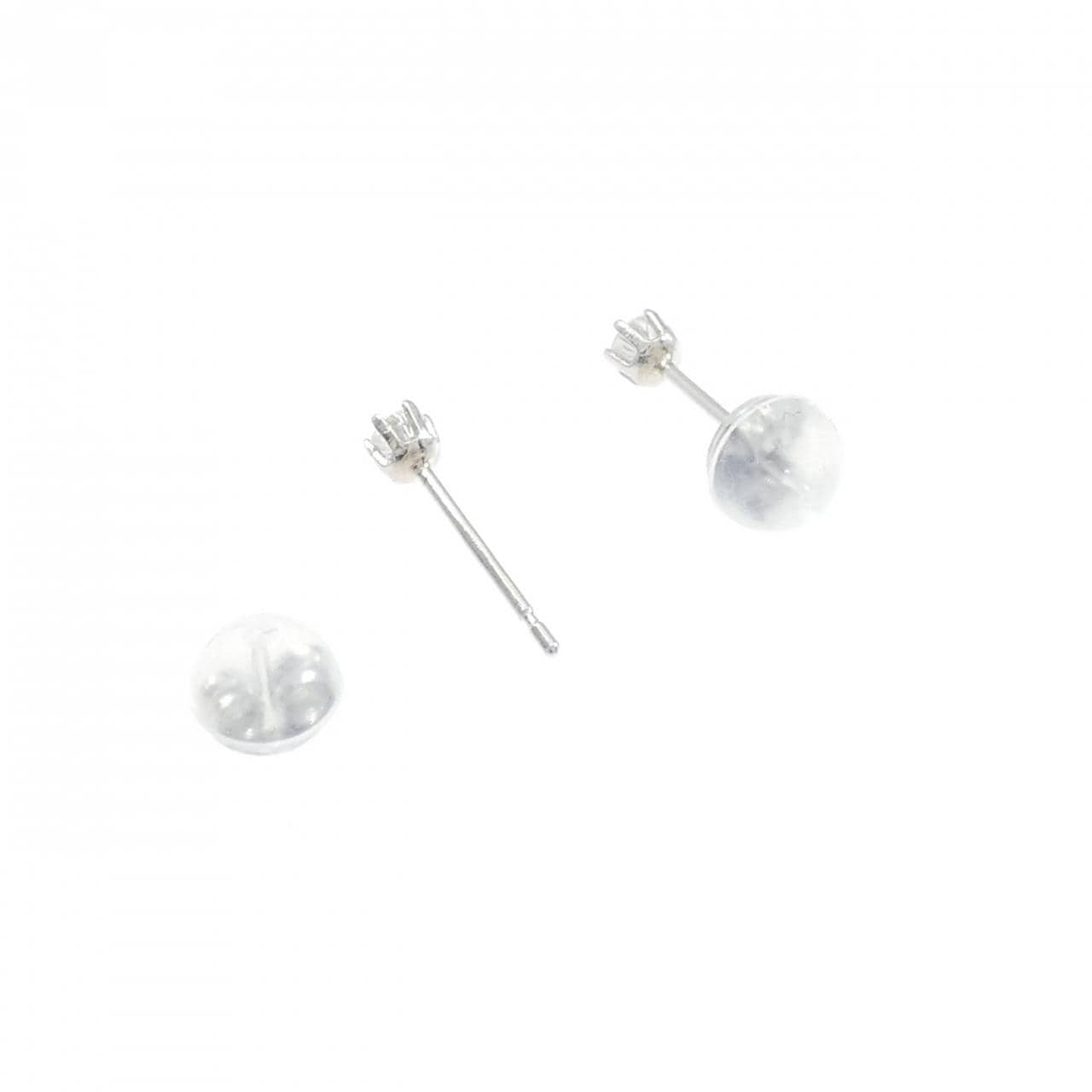 PT900 ソリティア ダイヤモンド ピアス 0.10CT