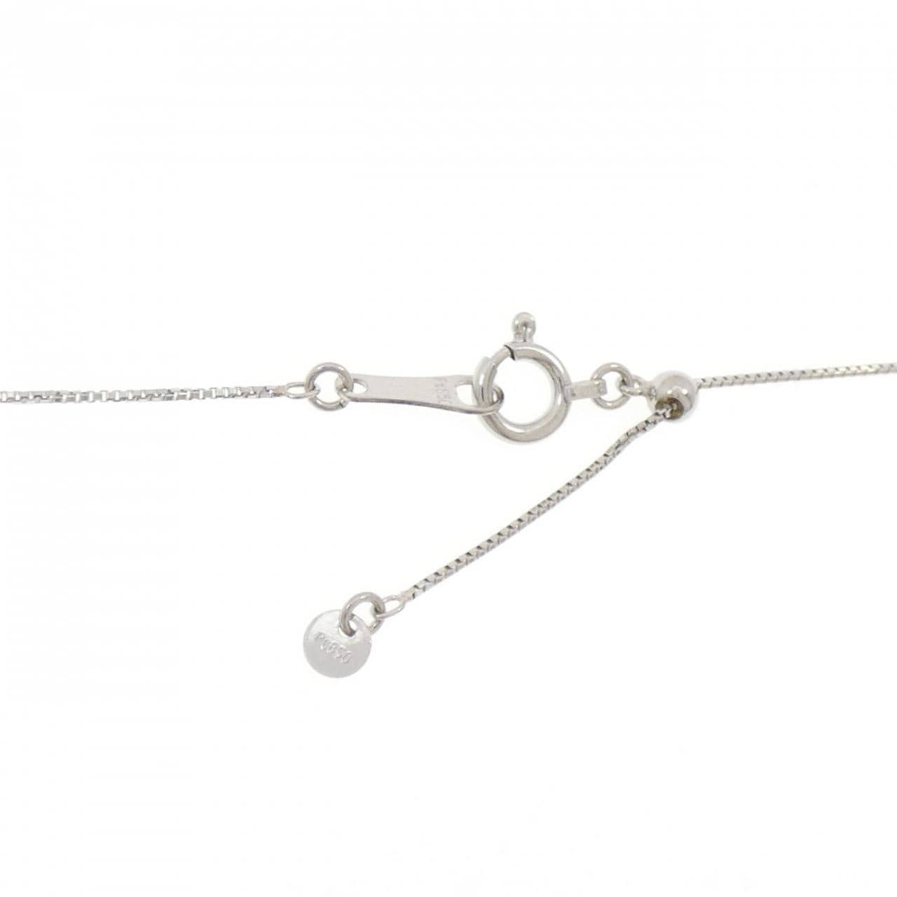 PT900/PT850 ルビー ネックレス 0.41CT