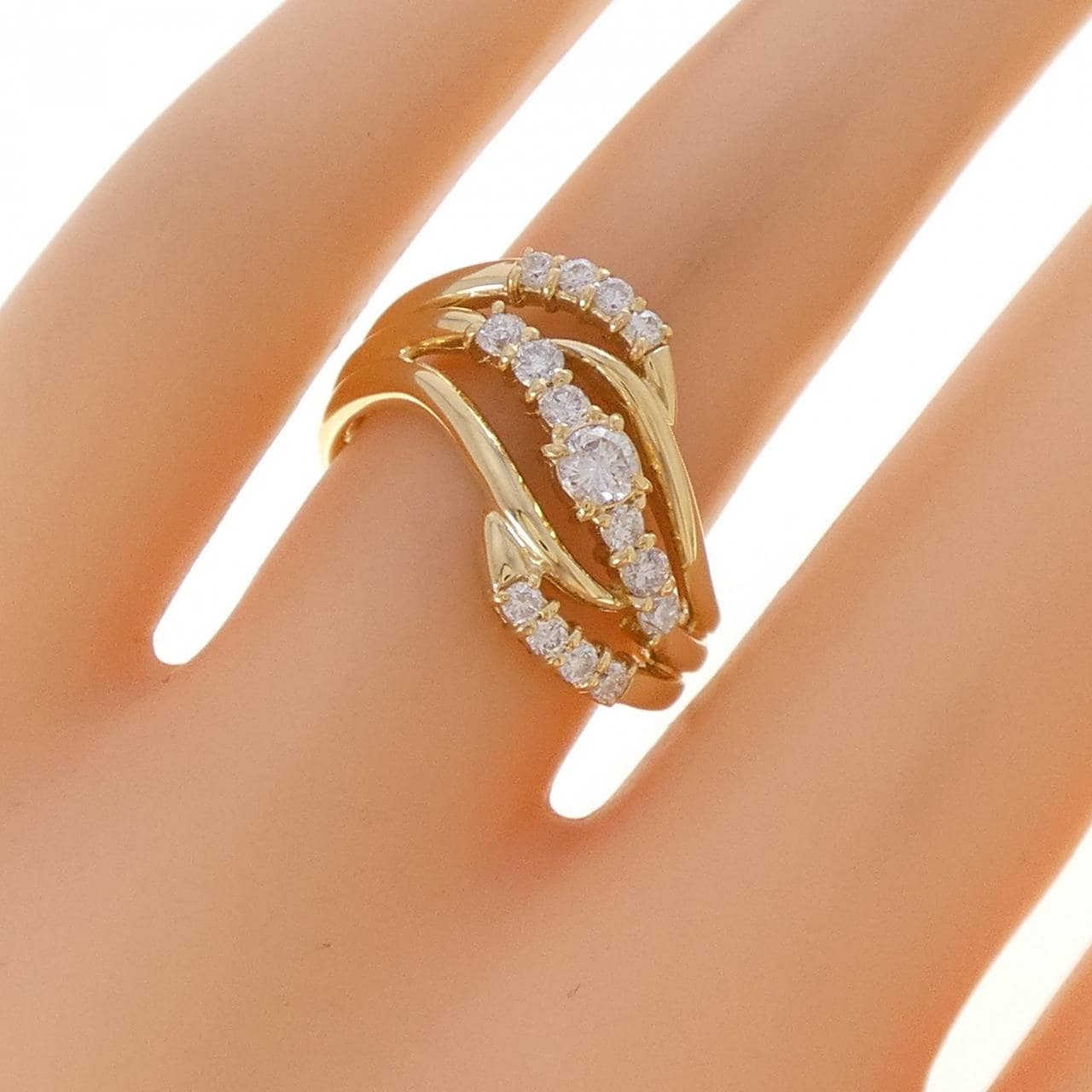 K18YG ダイヤモンド リング 0.51CT