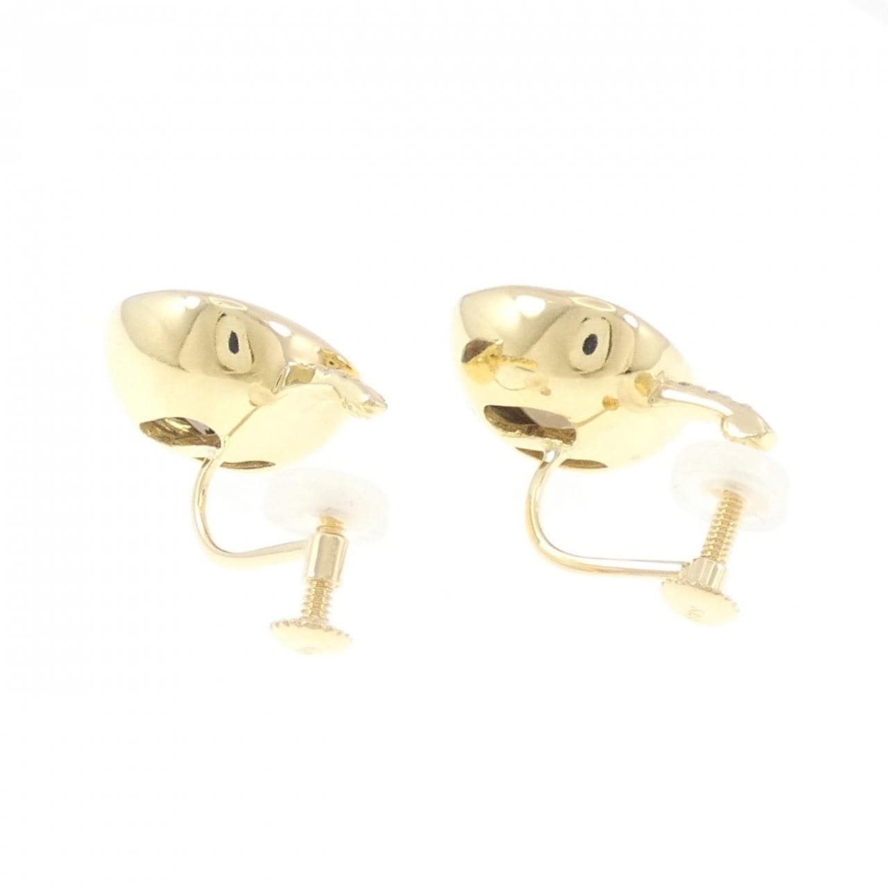 K18YG スモーキークオーツ イヤリング 6.00CT
