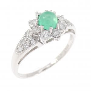 PT900 エメラルドキャッツアイ リング 0.34CT