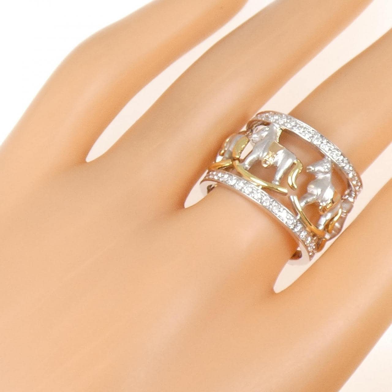 SHOW YAMAGATA ホース ダイヤモンド リング 0.90CT