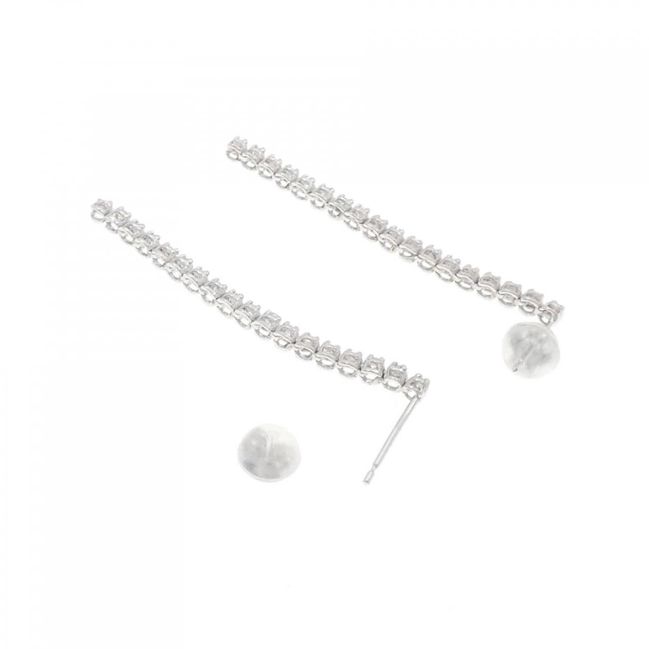K18WG ダイヤモンド ピアス 0.40CT