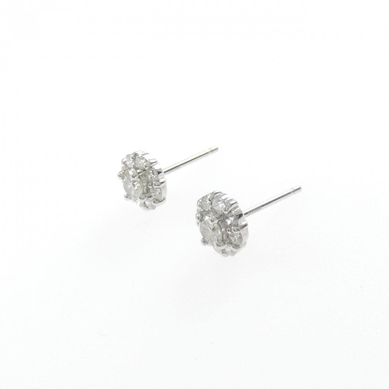 PT900 ダイヤモンド ピアス 0.52CT