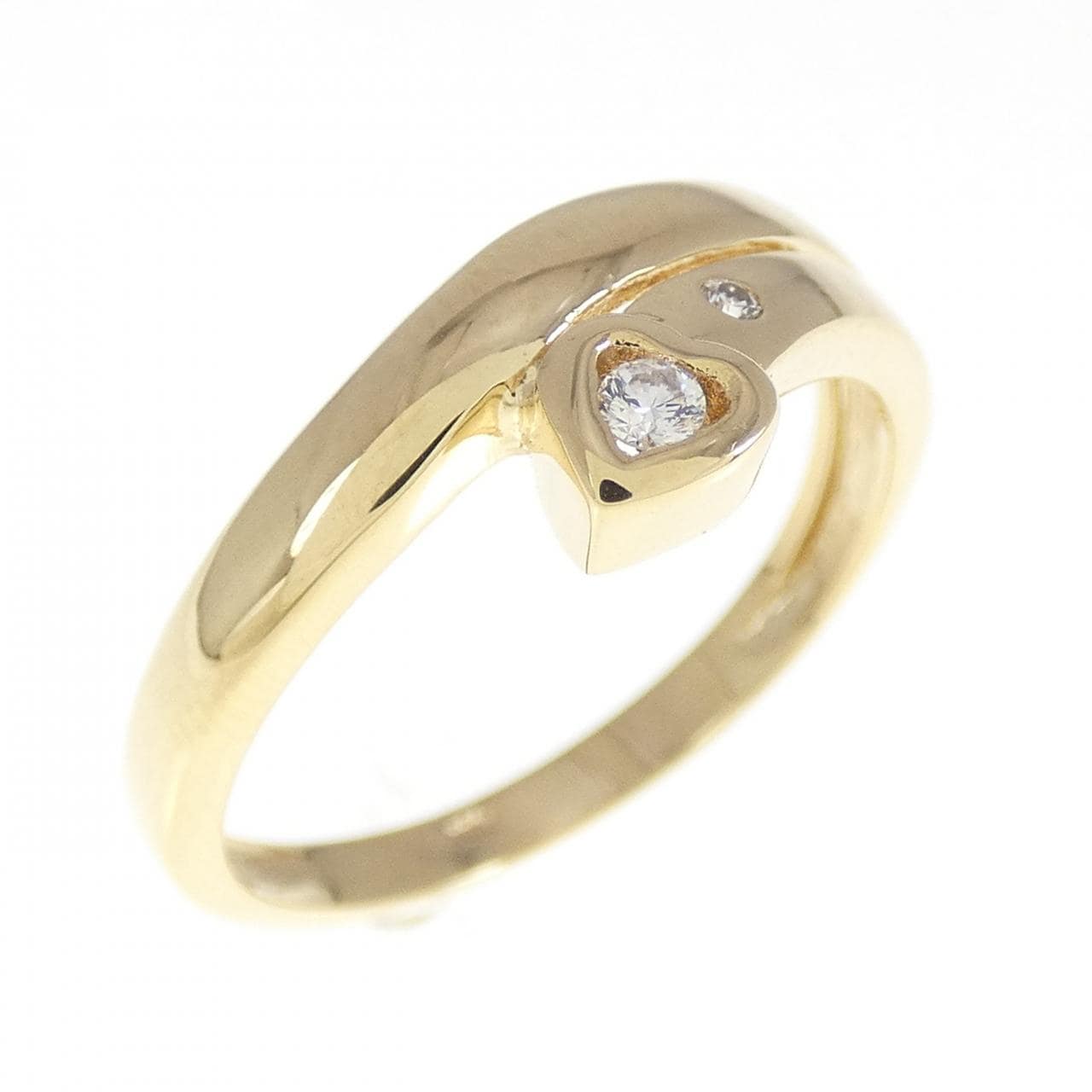 750YG ハート ダイヤモンド リング 0.05CT