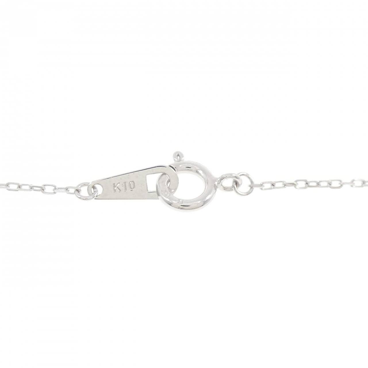 K10WG ダイヤモンド ネックレス 0.20CT