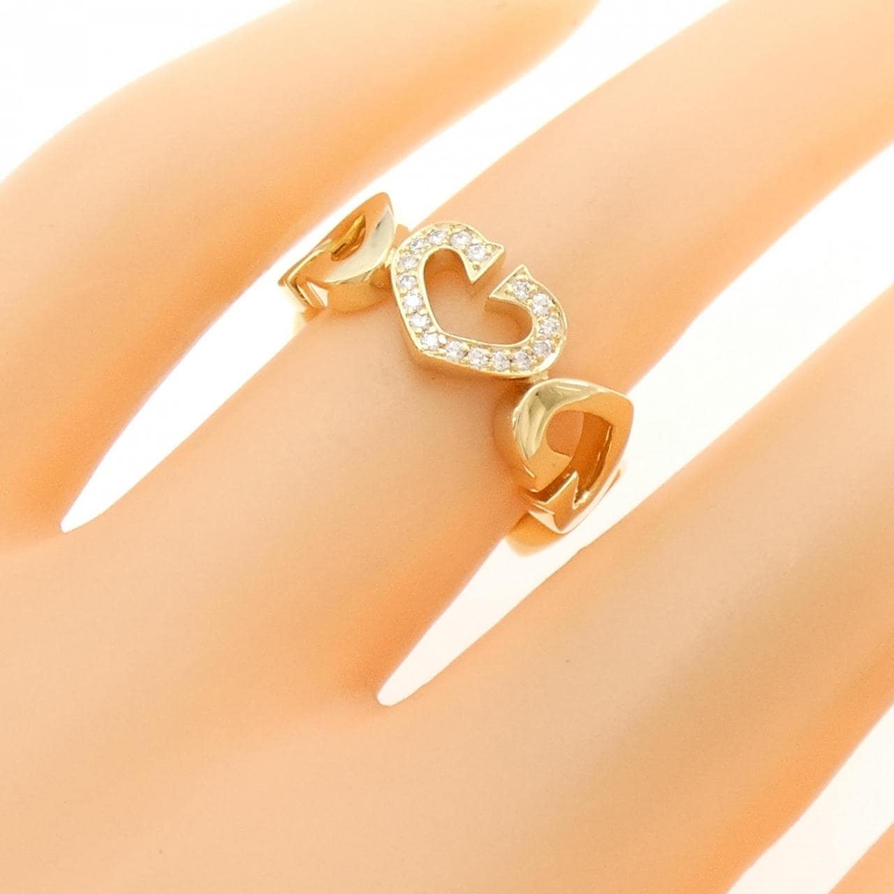 Cartier C heart 1P 戒指