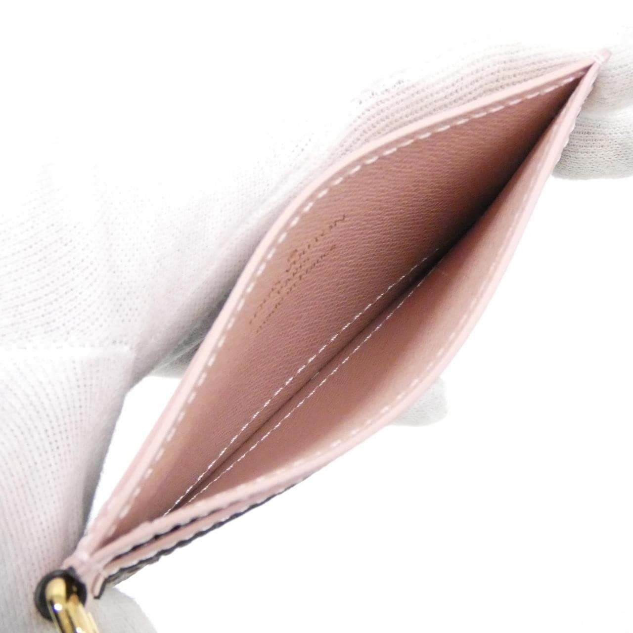 ルイヴィトン モノグラム カードケース ポルト カルト LVチャーム M82739 カードケース