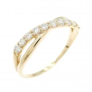 【リメイク】K18YG ダイヤモンド リング 0.30CT