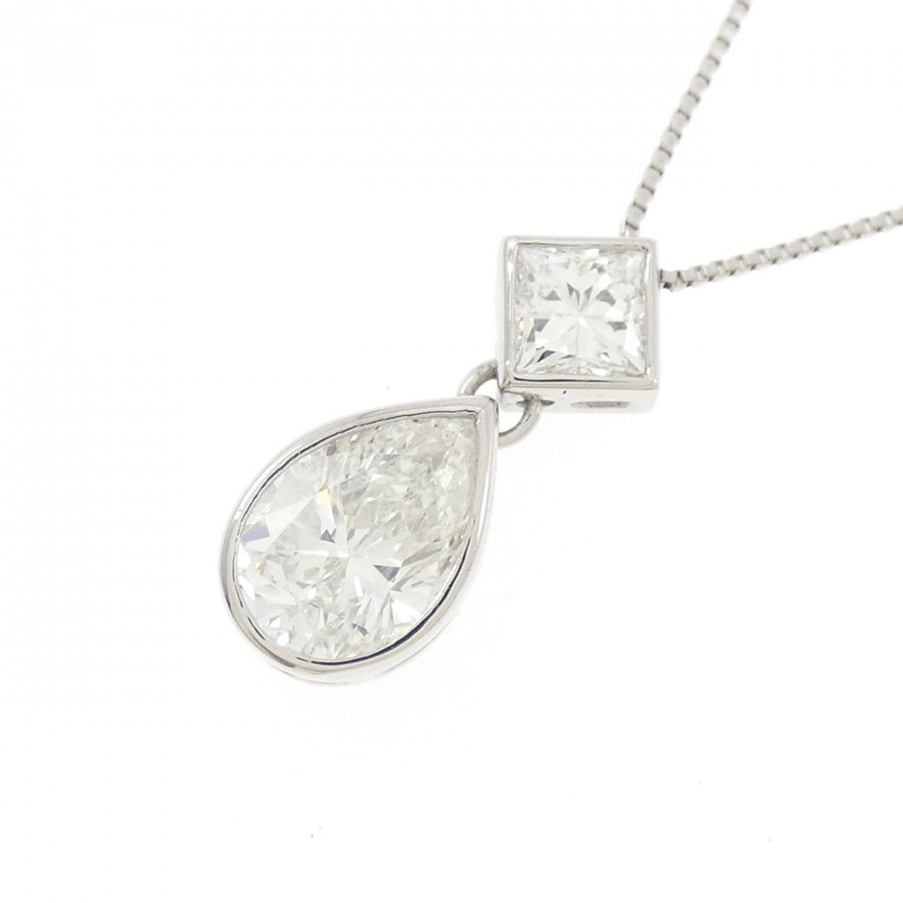 PT900/PT850 ダイヤモンド ネックレス 1.02CT