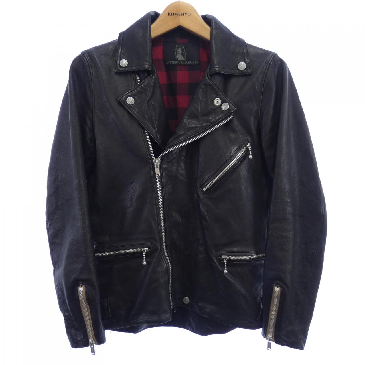 ヒステリックグラマー HYSTERIC GLAMOUR 0293LB02 レザーライダースジャケット