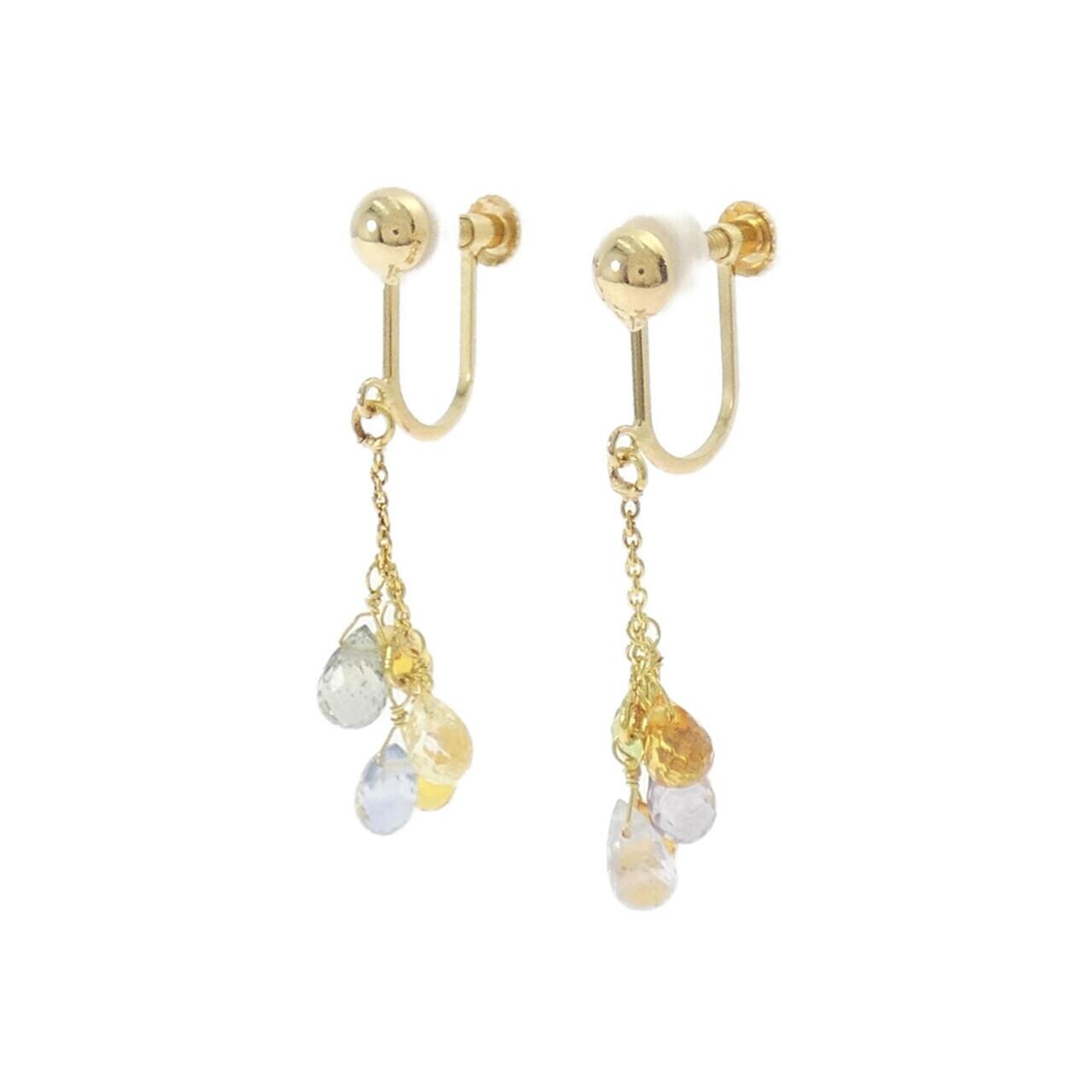 K18YG サファイヤ イヤリング