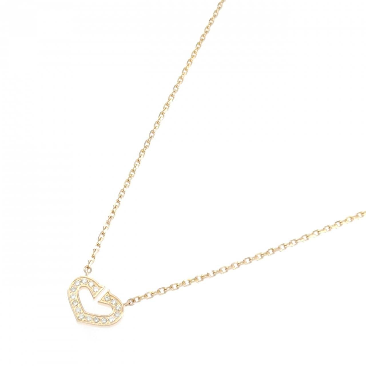 カルティエ Cハート ネックレス