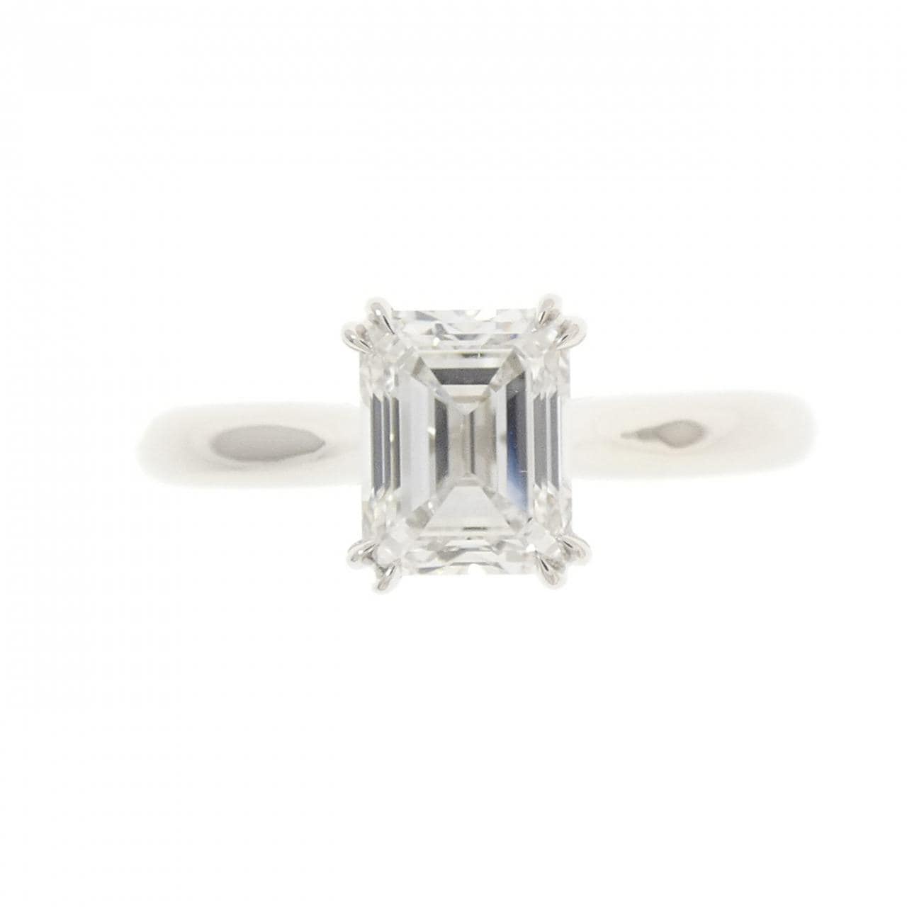 ハリーウィンストン ダイヤモンド リング 1.14CT E VS2 エメラルドカット