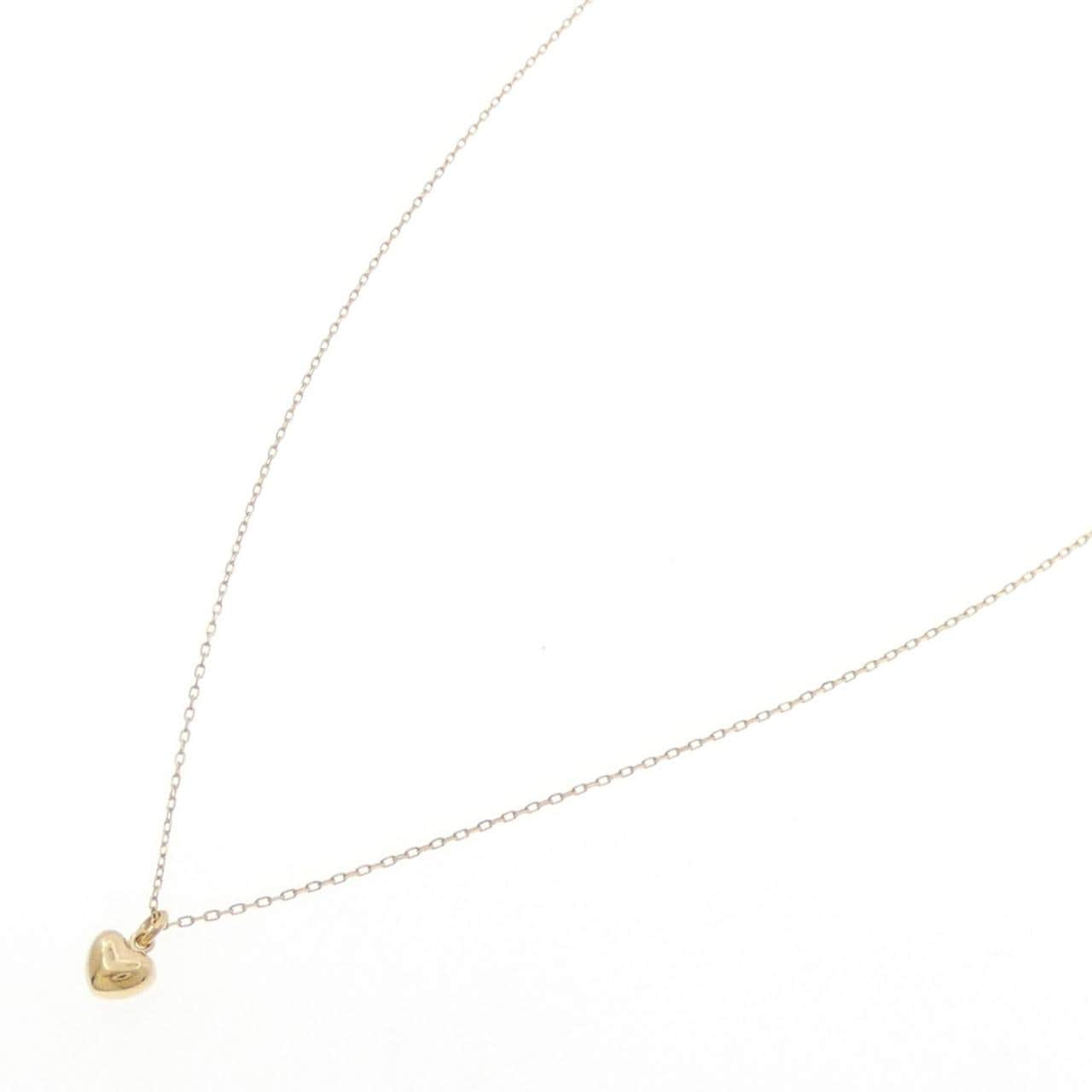 K18YG ハート ネックレス