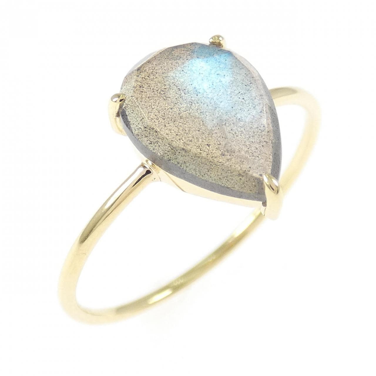 K18YG ラブラドライト リング 1.85CT
