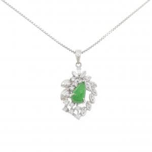 PT900/PT850 ヒスイ ネックレス 1.01CT