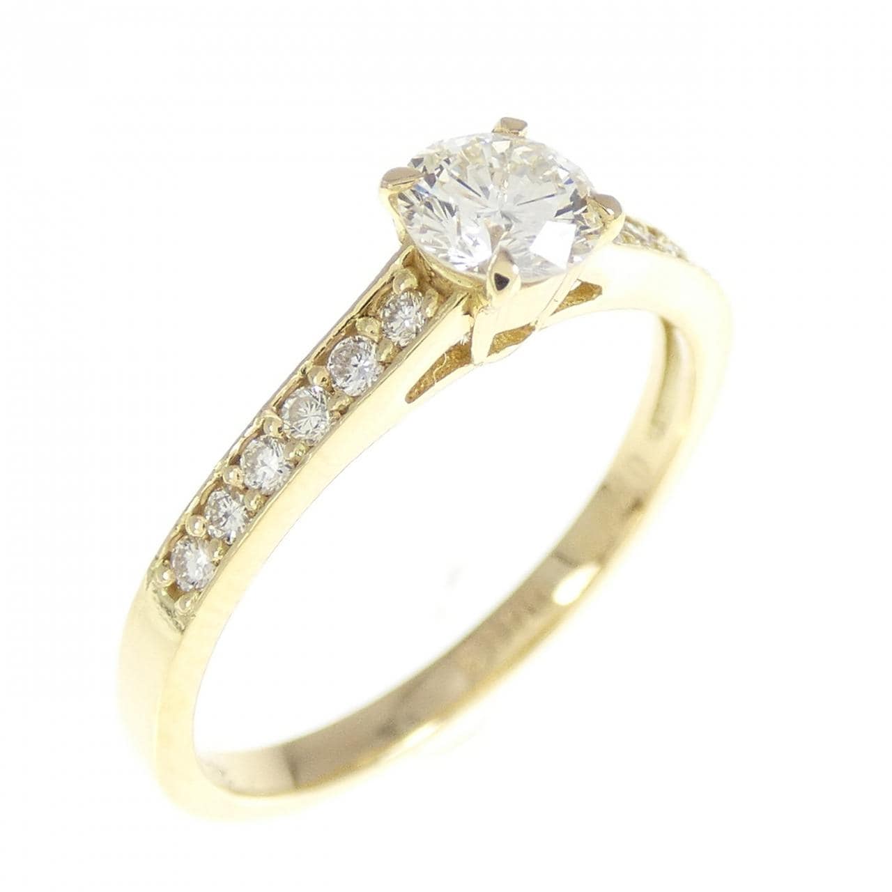 K18YG ダイヤモンド リング 0.368CT