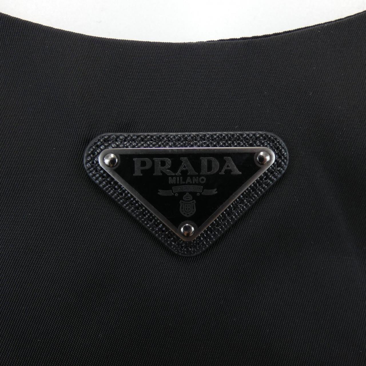 プラダ PRADA トライアングルロゴ ギャバジン ノースリーブドレス 230637 S202 1YFL ワンピース