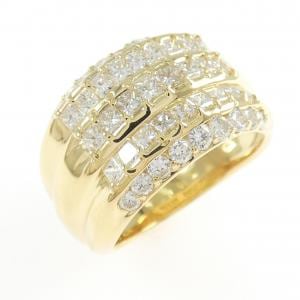 K18YG ダイヤモンド リング 1.54CT