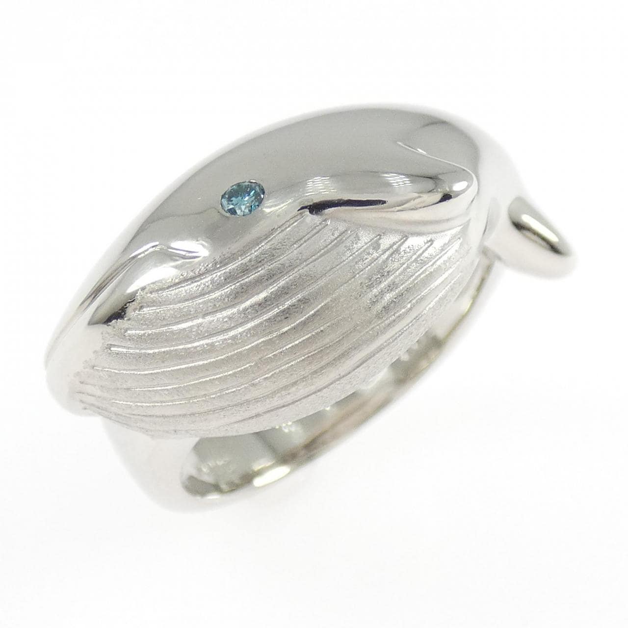 PT900 クジラ ダイヤモンド リング 0.02CT