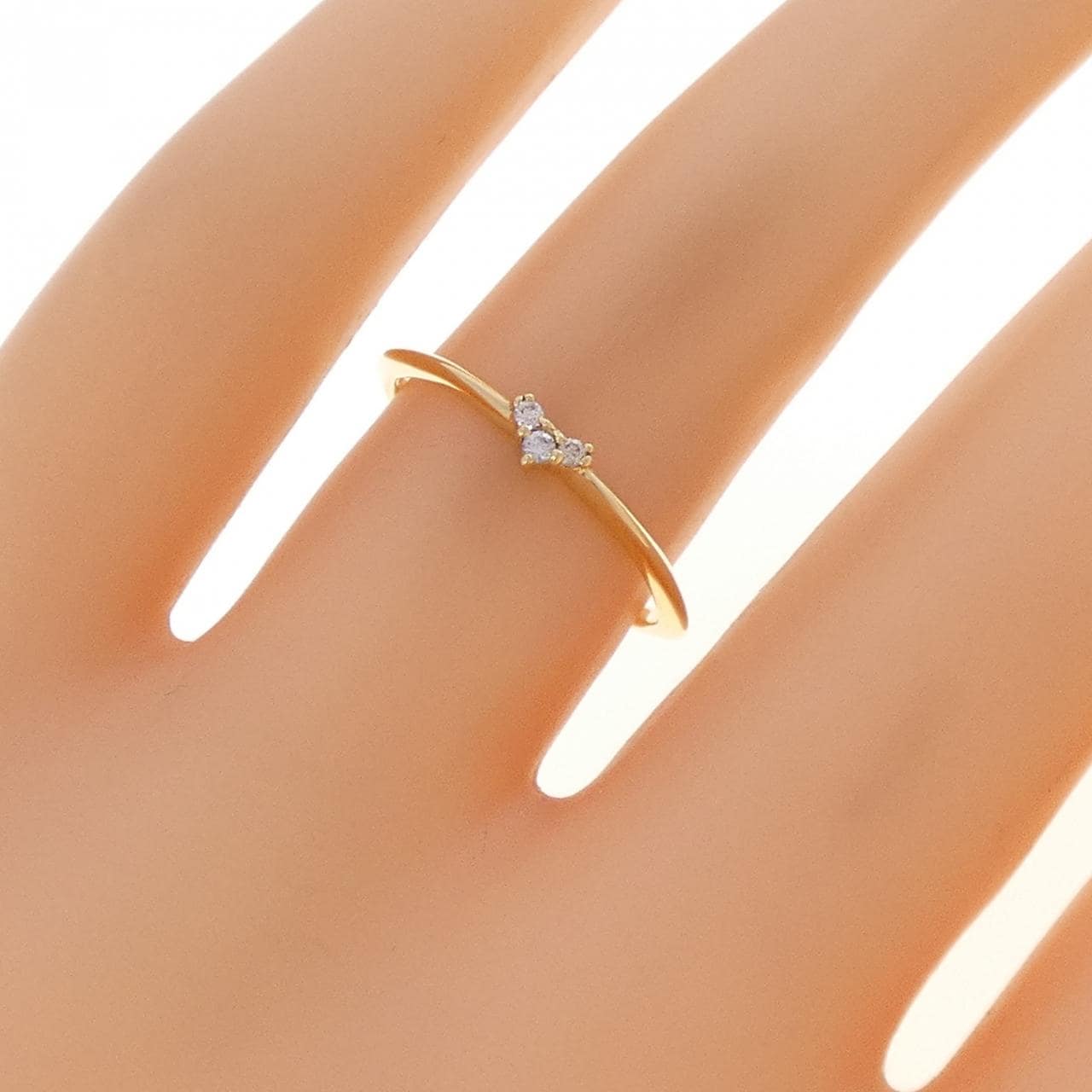 アガット ダイヤモンド リング 0.03CT