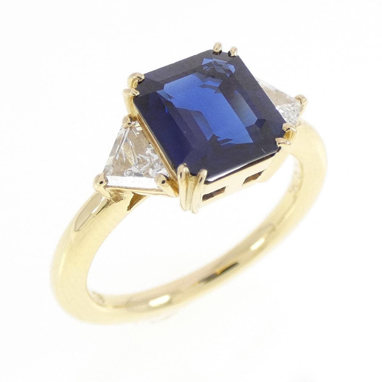 K18YG サファイヤ リング 1.91CT