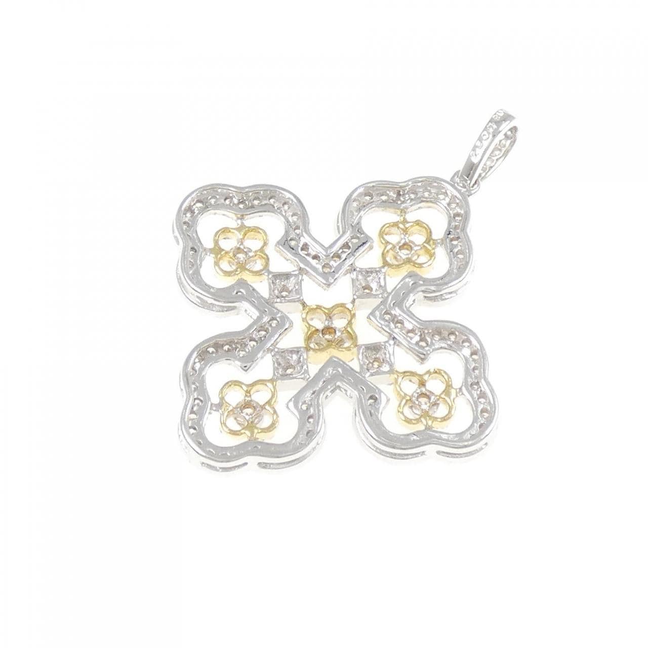 K18WG/K18YG ダイヤモンド ペンダント 0.53CT