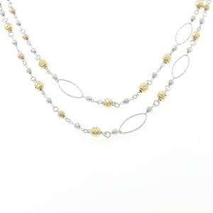 K18スリーカラー ネックレス