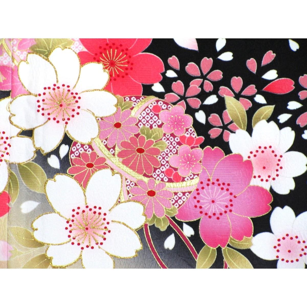 振袖　友禅金彩加工　ボカシ染