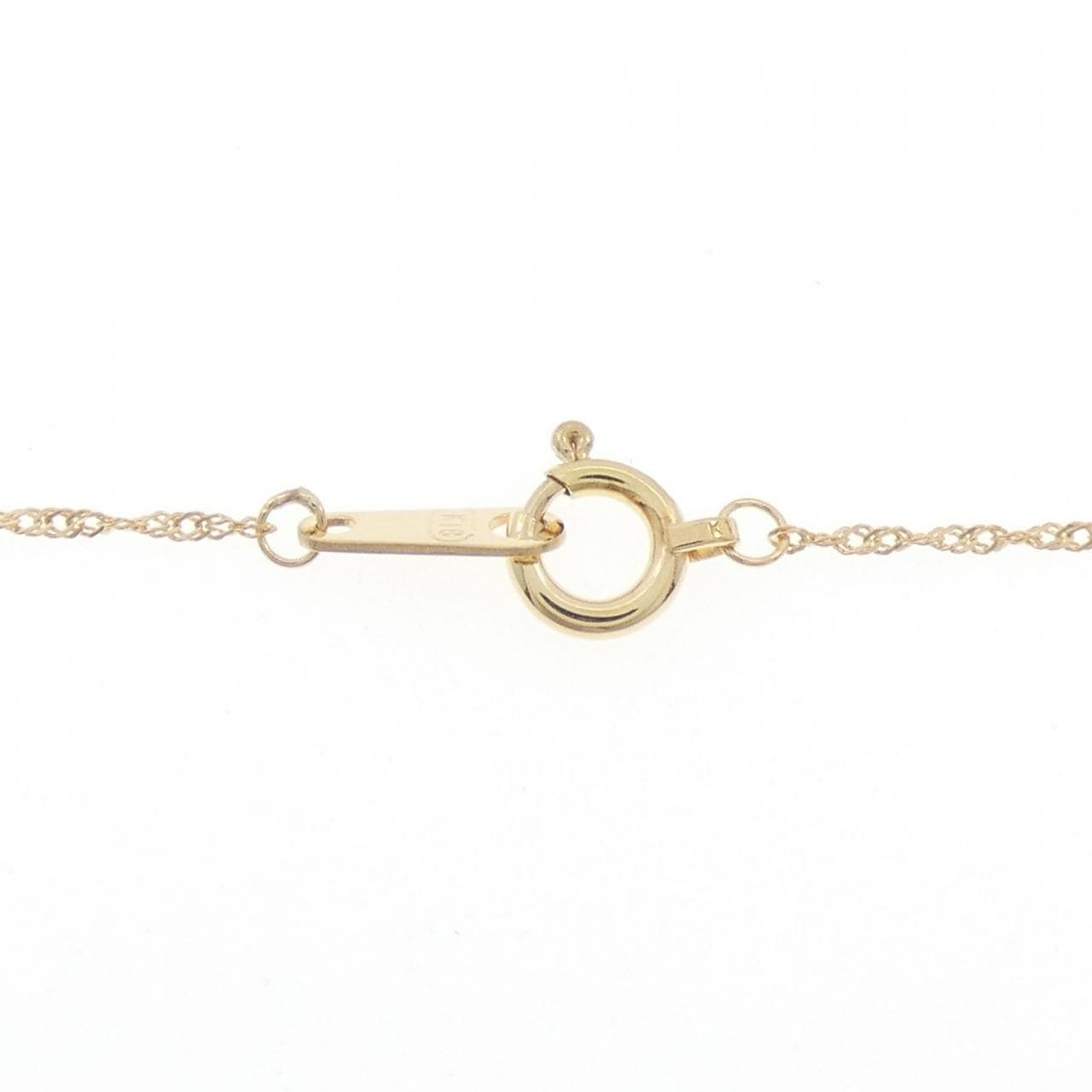 K18YG ソリティア ダイヤモンド ネックレス 0.2CT